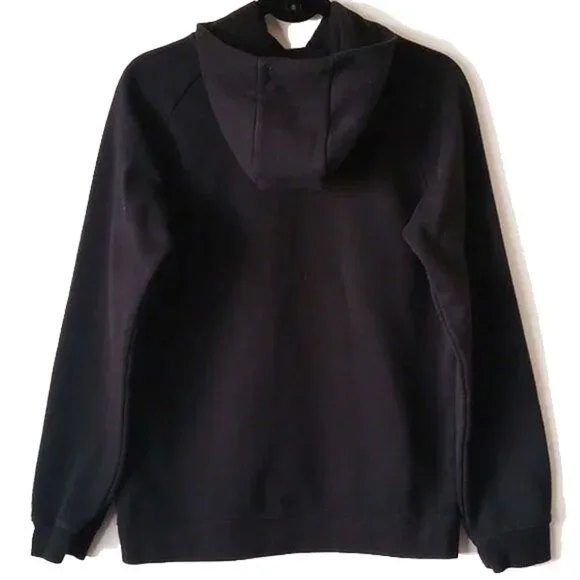 Nike Air Jumpman Logo Hoodie Pullover Sweatshirt Youth XL Black White - Picture 2 of 7